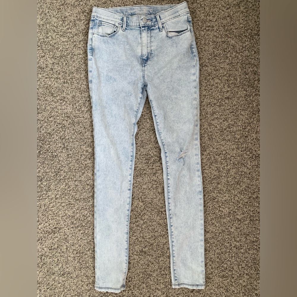 Old Navy girls rockstar skinny jeans in acid wash